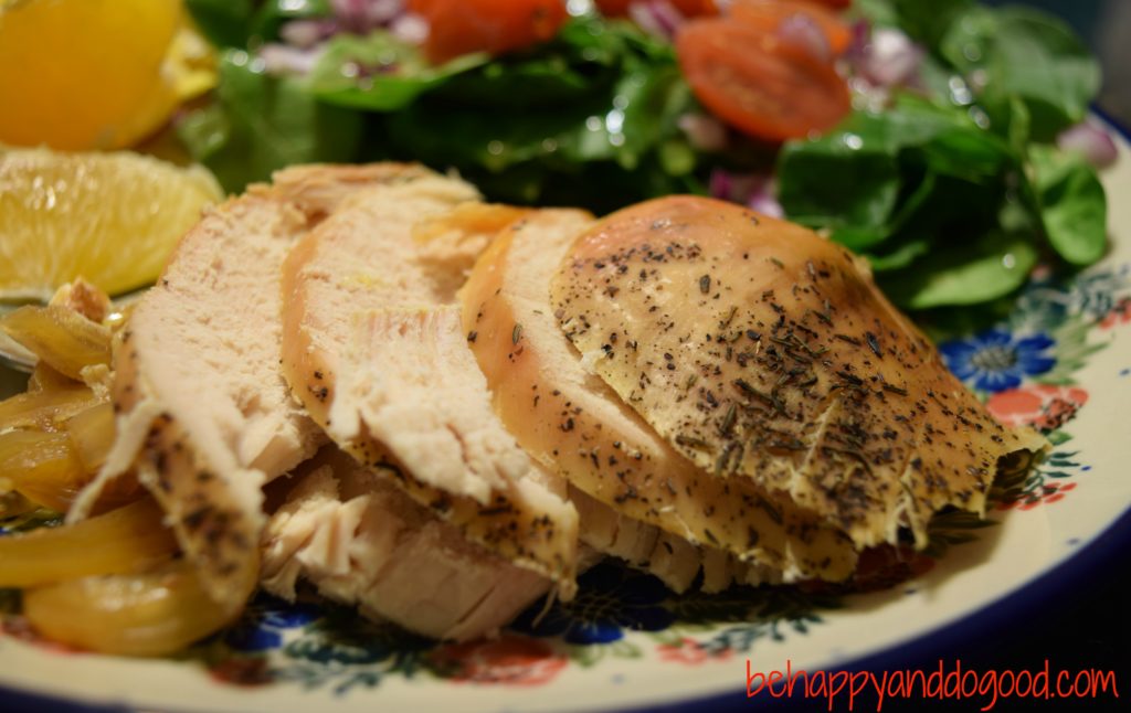 Orange Roasted Chicken In The Slow Cooker - Be Happy And Do Good